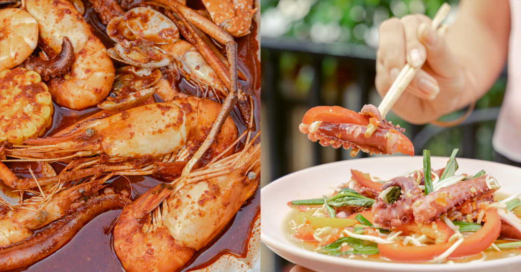 ម្ទេសឯណាដែលថាមិនចេះហឹរ តែមែនទែនទៅនៅ «គ្រឿងសមុទ្រក្រឡុកម្ទេស» ម្ទេសគេអត់ហឹរមែនតាស៎